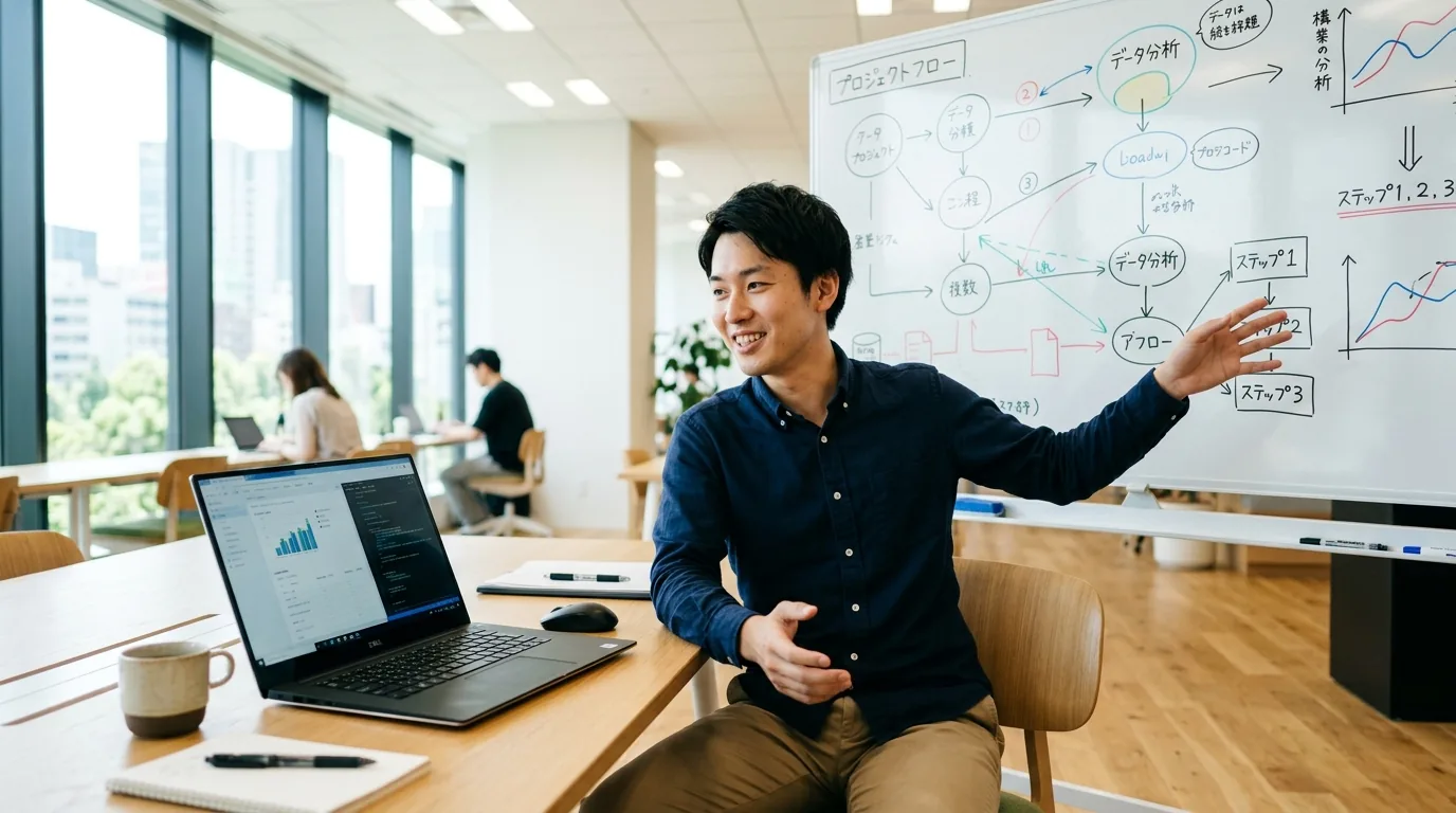 Webサービスを構成する層とエンジニア職種の対応を示す図